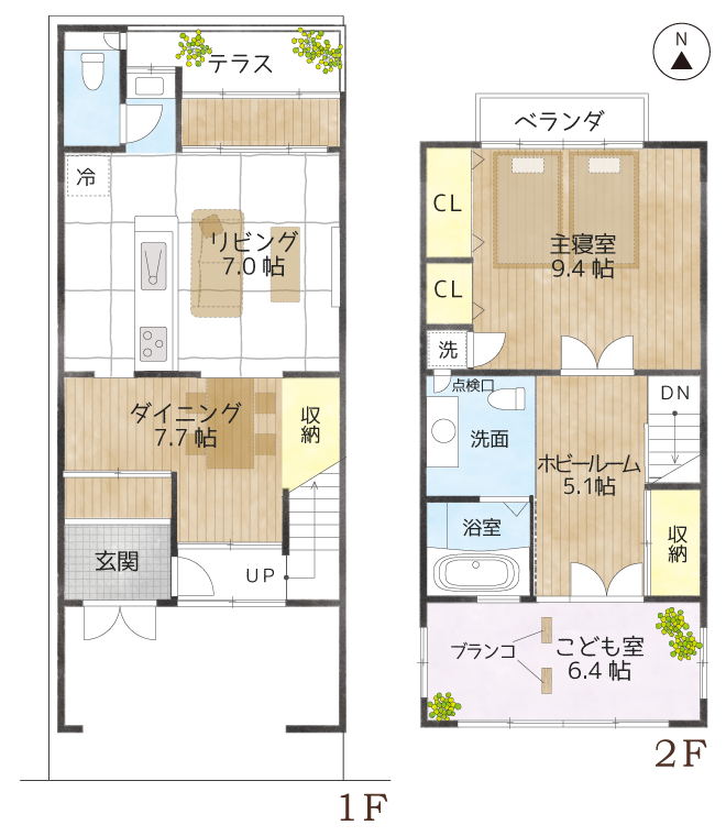 1F-2F